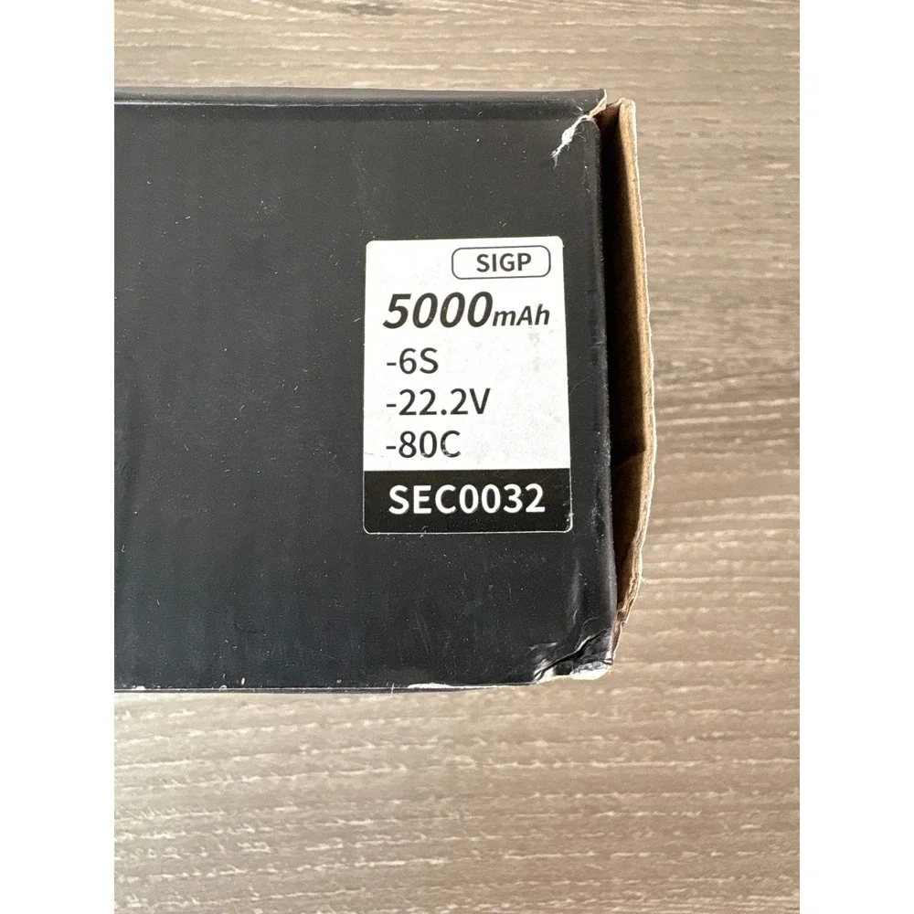 SIGP 5000mAh‎ 6S 22.2V 80C LiPo Battery SEC0032 RC Car Truck Boat Drone